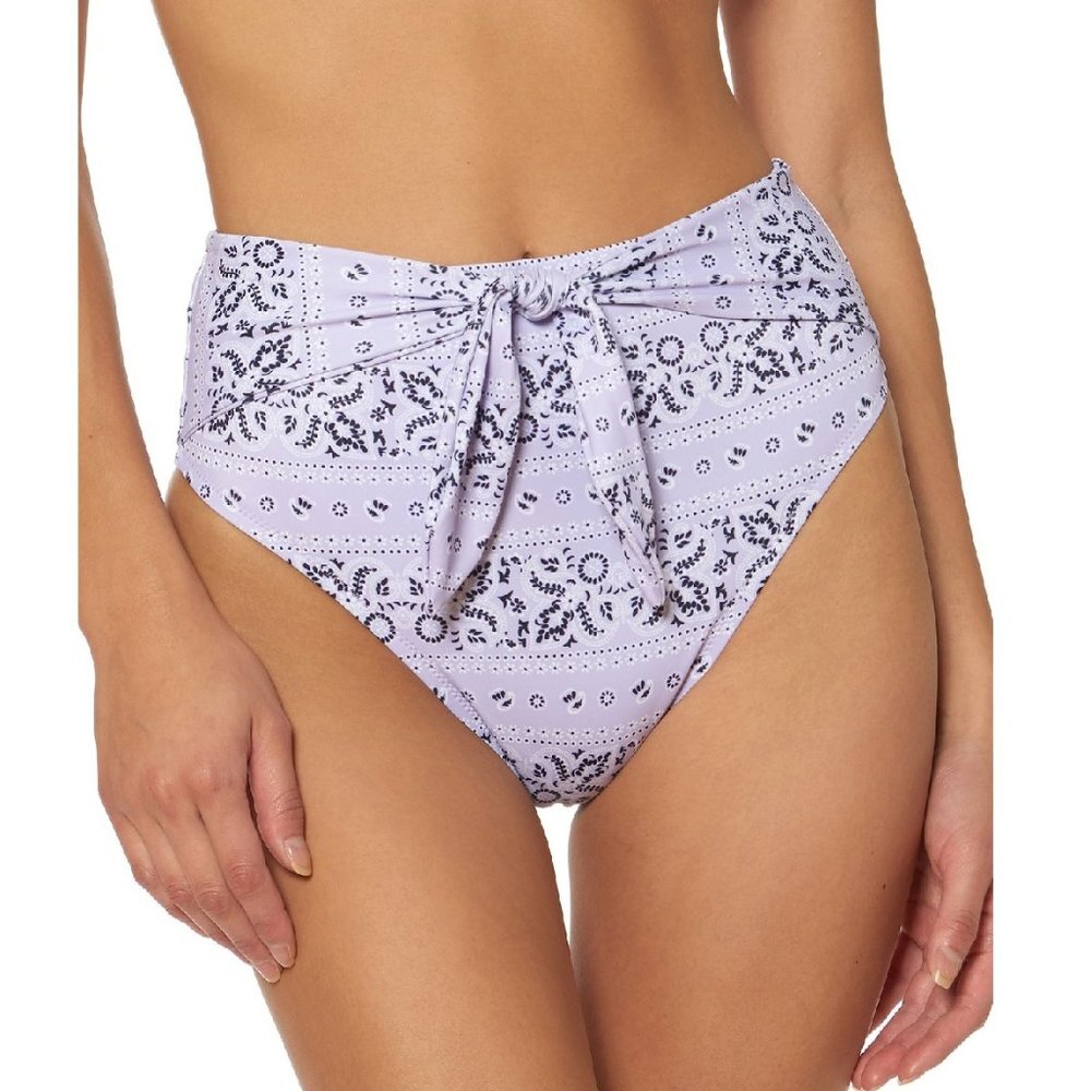 Jessica Simpson Printed Tie-Front Bikini Swim